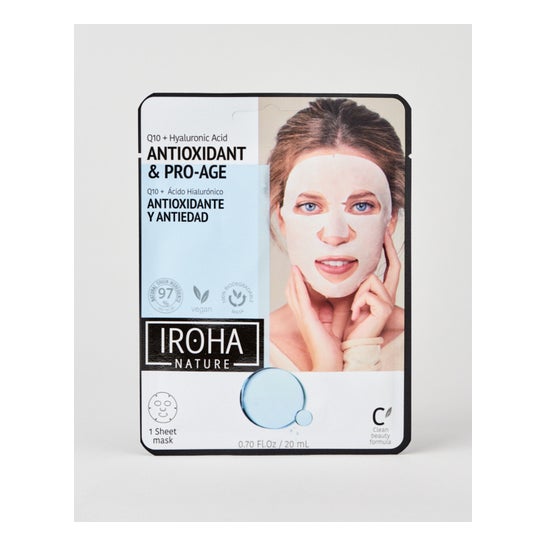 Iroha Nature Mascarilla Q10 + AH Antioxidante y Antiedad 20ml