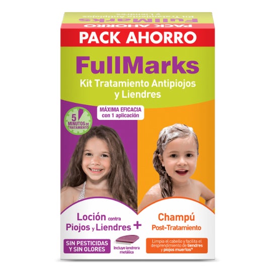 Kit antipidocchi FullMarks Lozione antipidocchi 100ml + Shampoo 150ml