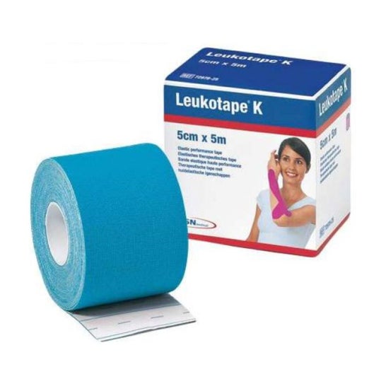 Leucotape K 5mx5cm bleu clair