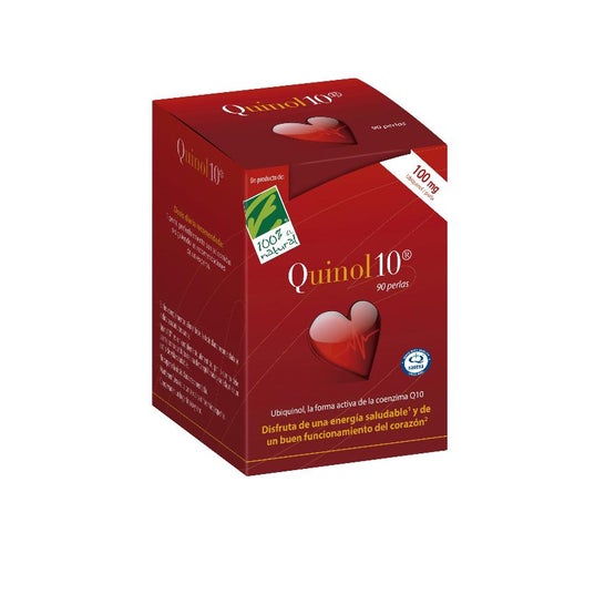 100% Natural Quinol 10 90 cápsulas de 100mg de Ubiquinol