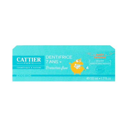 Toothpaste Cattier Toothpaste 7 years old and over Got Orange Organic 50ml