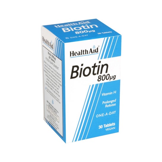 Health Aid Biotin 800 Micrograms 30 Tablets