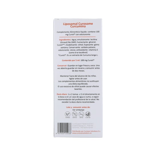 CureSupport Liposomal Curosome Cureit Curcumin 250ml