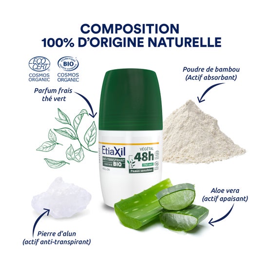 Etiaxil Desodorante Anti-Transpirante Té Verde 48 H Roll-On 50 ml