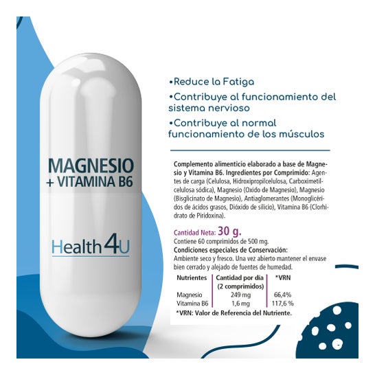 H4U Magnesio + Vitamina B6 60comp