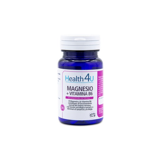 H4U Magnesium + vitamine B6 60 tabletten van 1200 mg