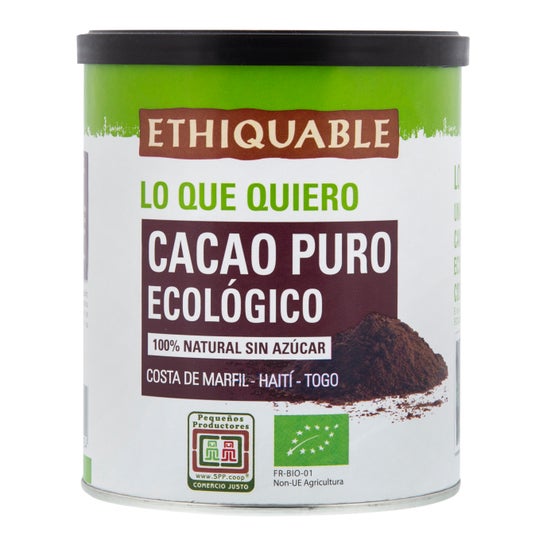 Ethiquable Cacao Polvo Puro 100% Cacao Bi 100g