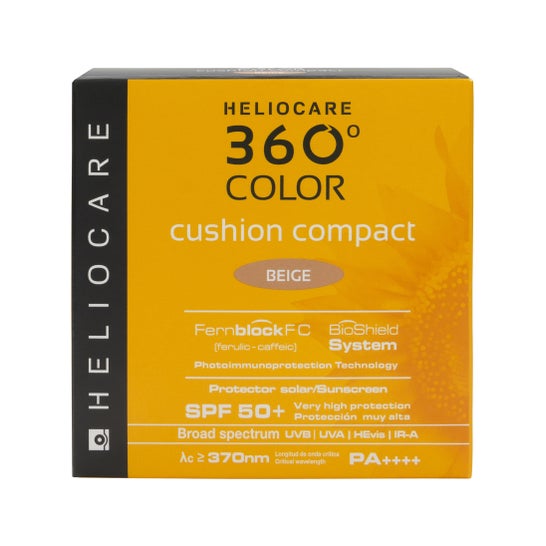 Heliocare 360º Color Cushion Compact Beige protector solar SPF50 15g |  PromoFarma