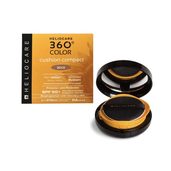 Heliocare 360º Farvepude Kompakt Beige solcreme SPF50 15g