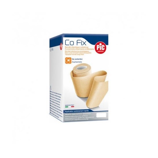Pic Elastic Bandage Cohesive Elastic Co Fix Skin 8 Cm X 5 M