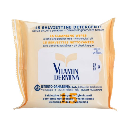 VitaminDermina Salviettine Detergenti 15 Unità