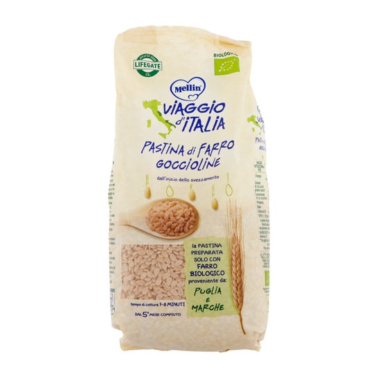 Mellin Viaggio Italia Pastina Di Farro Goccioline 320 G