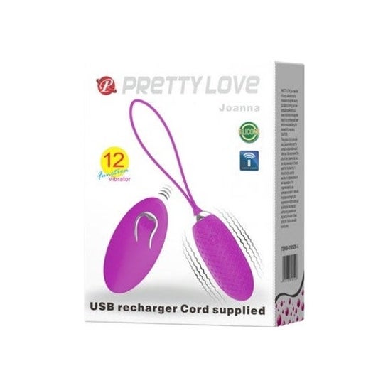 Pretty Love Rechargeable Vibrating Egg Joanna Striated 1ud