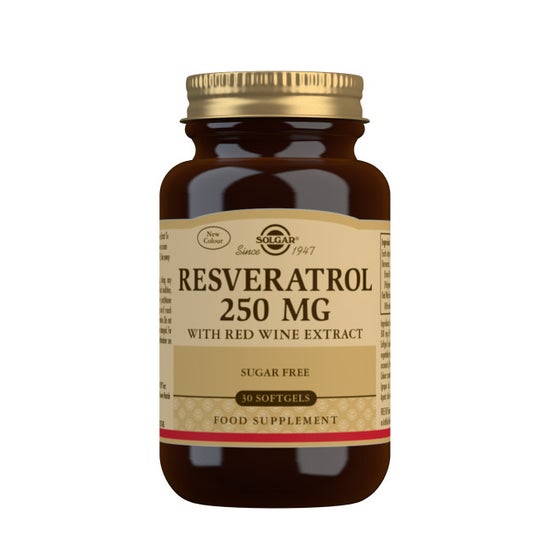 Solgar Resveratrol 250mg con Extracto de Vino Tinto 30caps