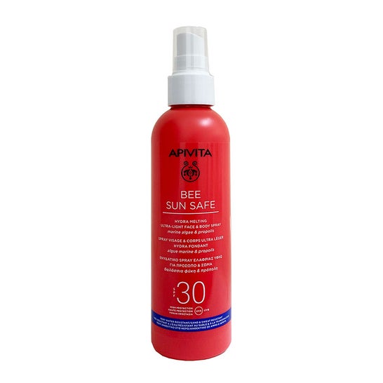 Apivita Bee Sun Safe Face Spray Ultra Light Body Spray SPF30 200ml