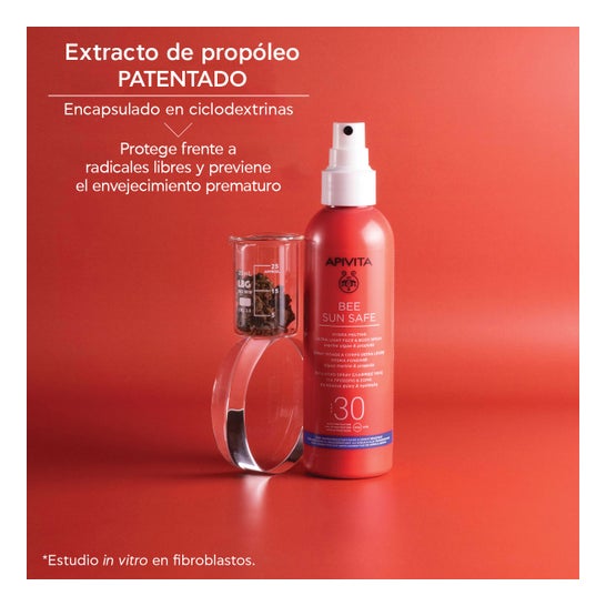 Apivita Bee Sun Safe Spray Hydra Melting Ultra Ligero Facial & Corporal Spf30 200 ml