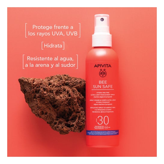 Apivita Bee Sun Safe Spray Hydra Melting Ultra Ligero Facial & Corporal Spf30 200 ml