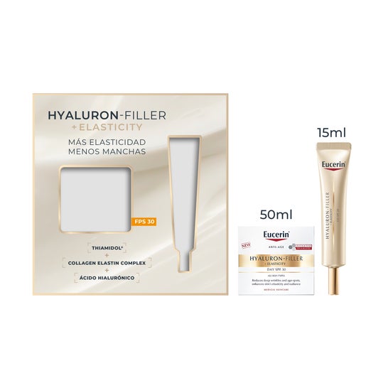 Eucerin Pack Hyaluron Filler Elasticity Día SPF30 + Contorno de Ojos