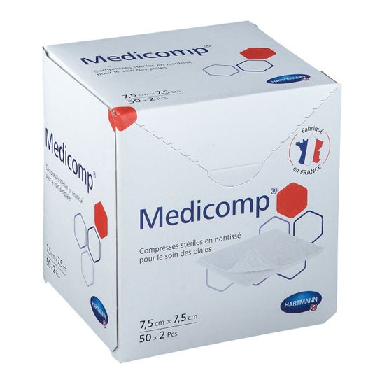 Medicomp Comp St7,5X7,5 2 2 50 T