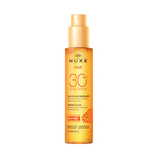 Nuxe Sun Suntan Oil Face og Body Spray SPF30 + 150ml