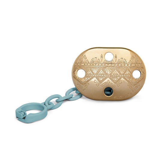 Suavinex Clip ciuccio etnico turchese 1ut