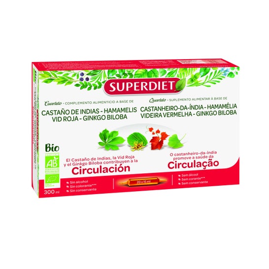Super Dieet Circulatie Kwartet Bio 20x15ml