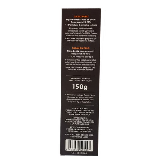 Alternativa3 Cacao Puro Premium 150g