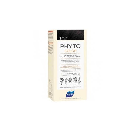 Phyto PhytoColor Coloración Permanente Nº3 Castaño Oscuro 1ud
