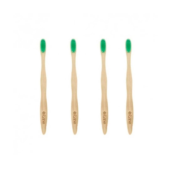 Farline Cepillo Dental de Bambu Verde 1ud