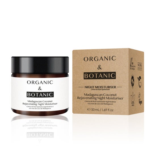 Organic & Botanic Hidratante De Noche Coco Energizante 50ml