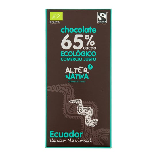 Alternativa3 Choco 65% Cacao Ecuador Bio 80g
