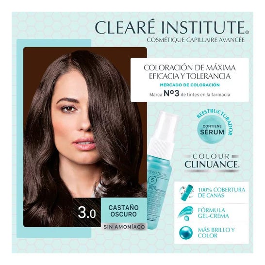 Cleare Institute Colour Clinuance Permanent Dye 30 Donkerbruin 170ml Cleare Institute Colour Clinuance Permanent Dye 30 Donkerbruin 170ml