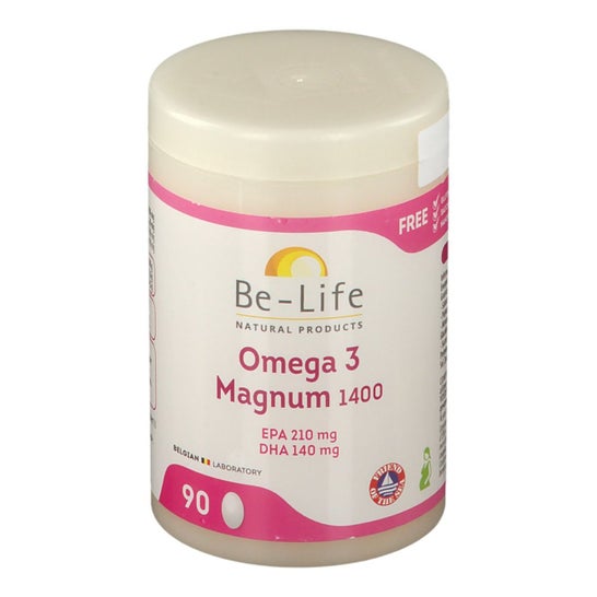 Belife Omega 3 Magnum 1400 90 capsules van Belife omega 3 Magnum 1400 90 capsules