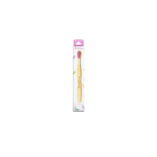 Bamboo Children's Ultra Soft Toothbrush Pink