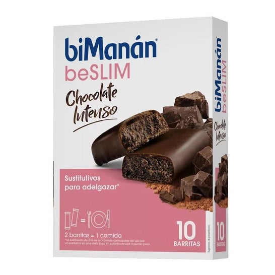 biManán Barritas Chocolate Intenso 10uds biManán Barritas Chocolate Intenso 10uds