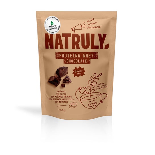 Natruly Wei-eiwit 70% Chocolade Biologisch 350g