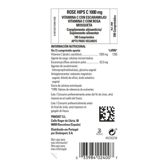 Solgar Vitamina C 1000 mg Escaramujo 100 comp