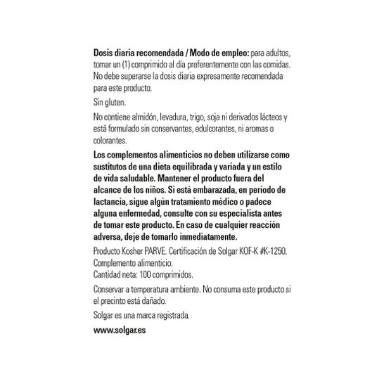 Solgar Vitamina C 1000 mg Escaramujo 100 comp