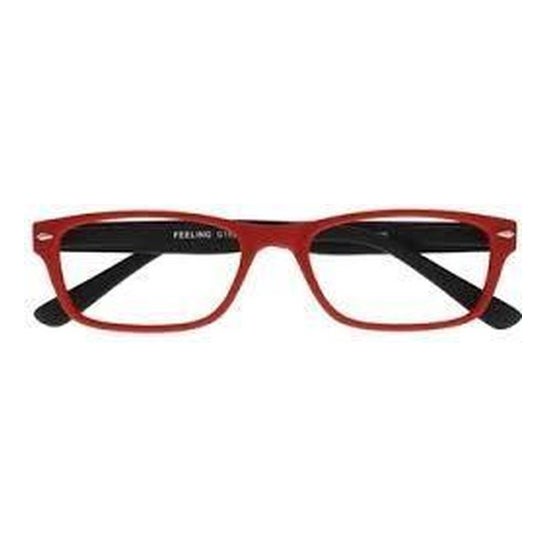 Acorvision Gefühlsbrille Rot mit Schwarz +1.50 1Stück