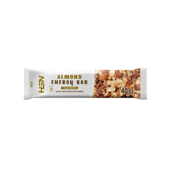 HSN Almond Energy Bar Almendra Salada y Chocolate Blanco con Caramelo 40g