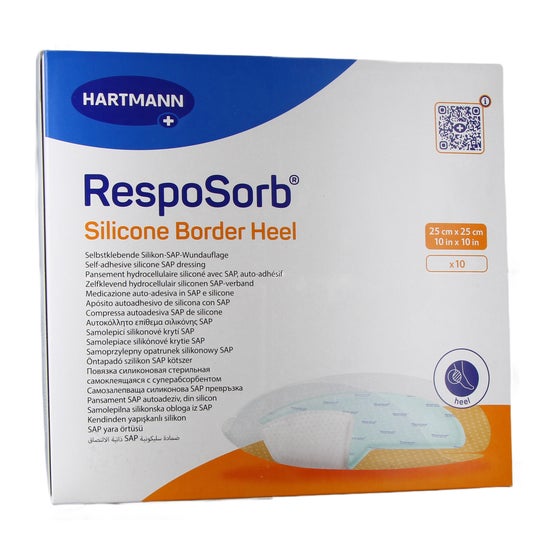 Hartmann RespoSorb Silicone Border Heel 25 x 25 cm 10 pcs