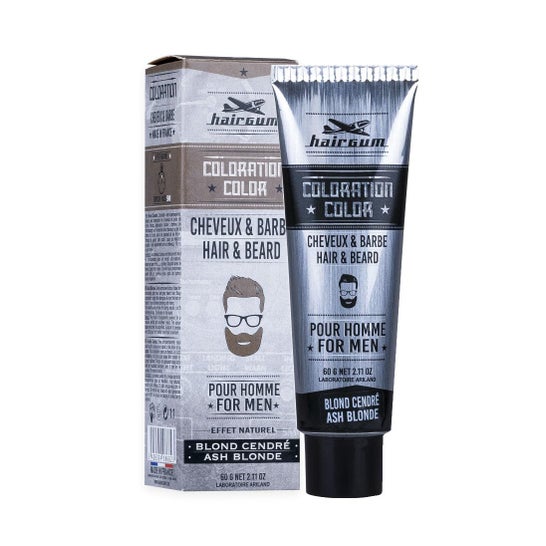 Hairgum Coloración Barba y Cabello 6.1 Rubio Ceniza 60 g