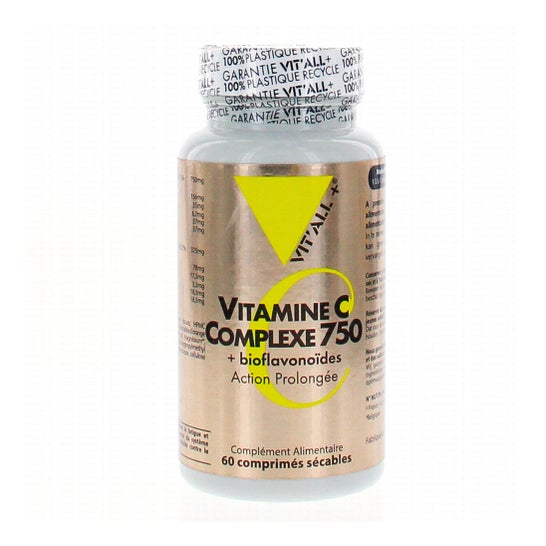 Vit'All+ Complejo de Vitamina C 750 + Bioflavonoides 60comp