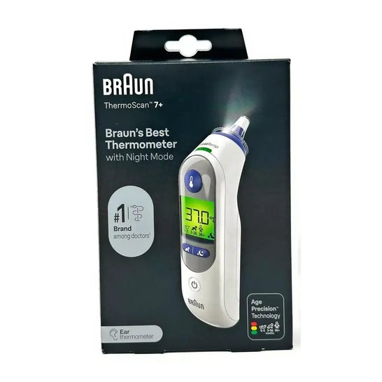 Braun Thermoscan 7+ Irt6525 Termómetro 1ud Braun Thermoscan 7+ Irt6525 Termómetro 1ud