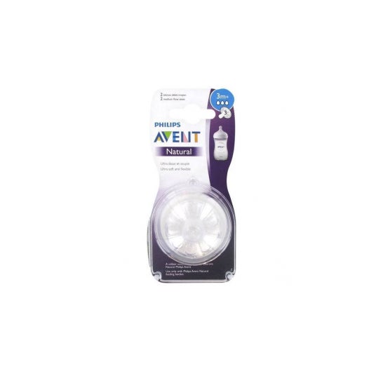 Avent Natural Nippel Medium Flow 3 Monate 2 Stück