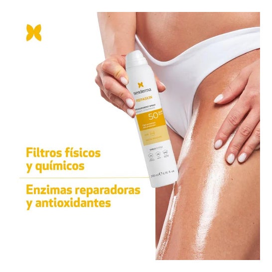 Sesderma Repaskin Spray Transparente Aerosol Spf 50 200ml Sesderma, 200ml (Código PF ) Sesderma Repaskin Spray Transparente Aerosol Spf 50 200ml Sesderma, 200ml (Código PF )