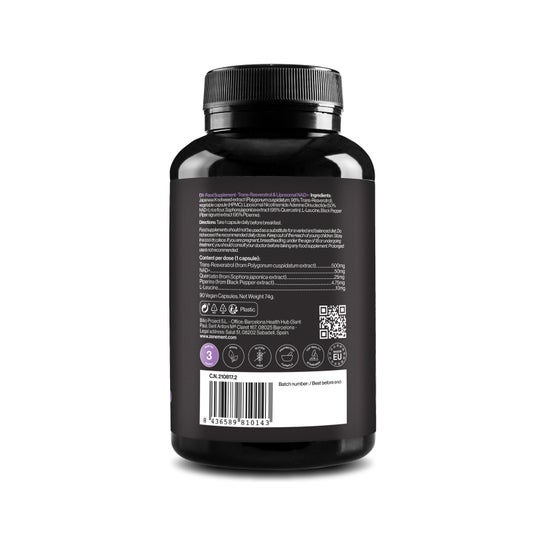 Zenement Trans-Resveratrol & Liposomal NAD+ 90 caps