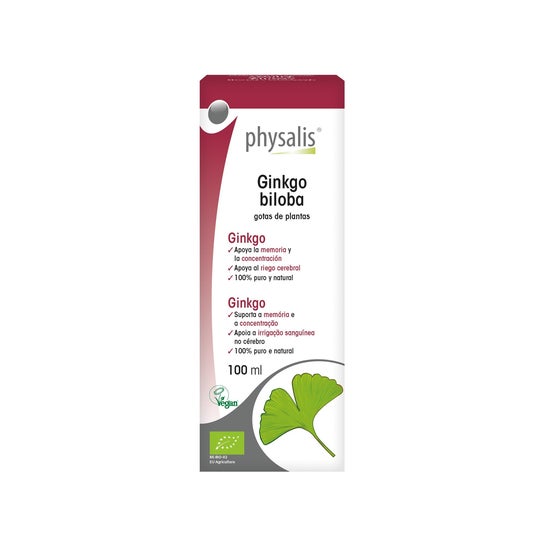 Physalis Ginkgo Biloba Hydroalkoholisk ekstrakt Bio 100ml