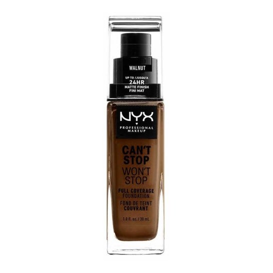 NYX Can'T Stop Won'T Stop Full Coverage Foundation #Walnut 30 ml