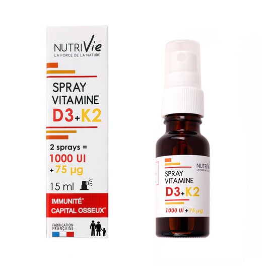 Nutrivie Spray Vitamina D3+K2 500 Ui 15ml